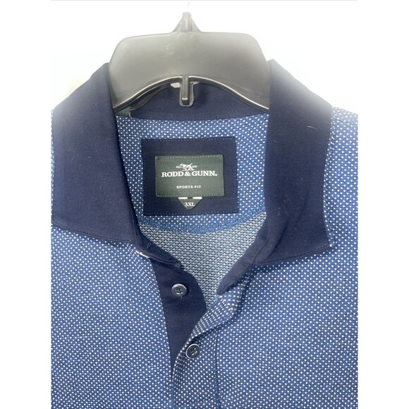 Rodd & Gunn Stanley Point Sports Fit Polo Shirt In Malibu Blue Sz 3X New - Picture 5 of 11